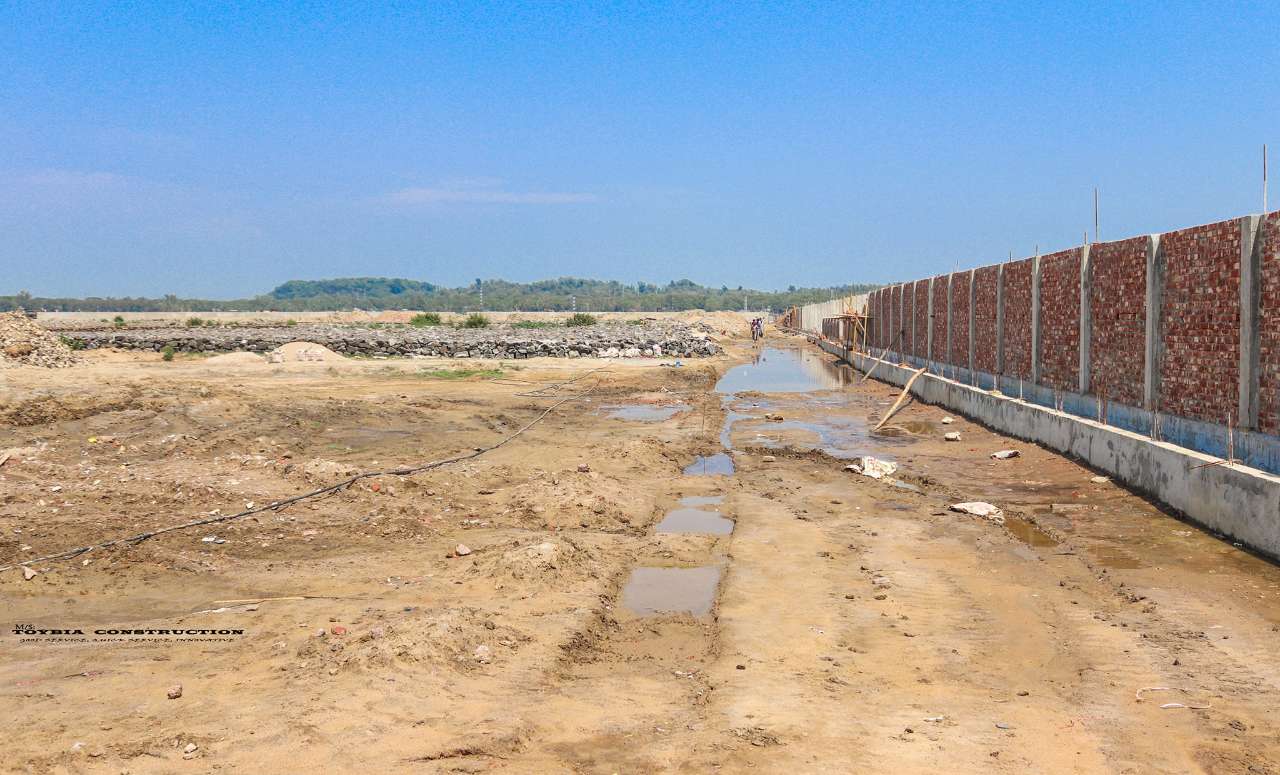 Construction of Road with Boundary Wall